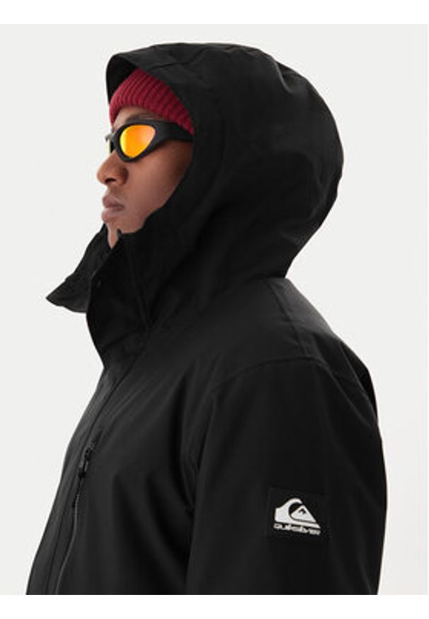 Quiksilver Kurtka narciarska Mission Solid EQYTJ03523 Czarny Regular Fit. Kolor: czarny. Materiał: syntetyk. Sport: narciarstwo