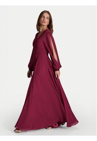 Swing Sukienka wieczorowa 5AI17100 Bordowy Regular Fit. Kolor: czerwony. Materiał: syntetyk. Styl: wizytowy #2