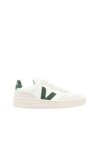 Buty Veja V-90 Białe Skóra. Okazja: na co dzień. Kolor: zielony, biały, wielokolorowy #1