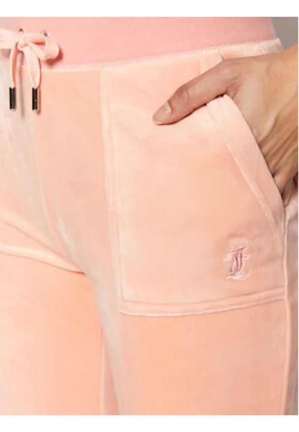 Juicy Couture Spodnie dresowe Del Ray JCAP180 Różowy Regular Fit. Kolor: różowy. Materiał: syntetyk, dresówka
