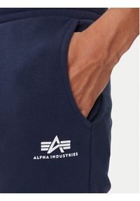 Alpha Industries Spodnie dresowe 156370 Granatowy Regular Fit. Kolor: niebieski. Materiał: bawełna #4