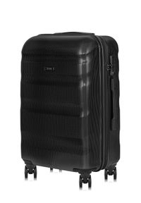 Ochnik - Komplet walizek na kółkach 19'/24'/28'. Kolor: czarny. Materiał: materiał, poliester, guma, kauczuk #9