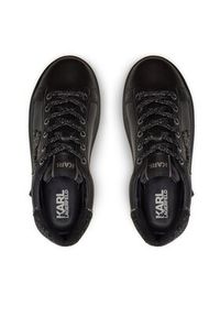 Karl Lagerfeld - KARL LAGERFELD Sneakersy KL62510G Czarny. Kolor: czarny. Materiał: skóra #4