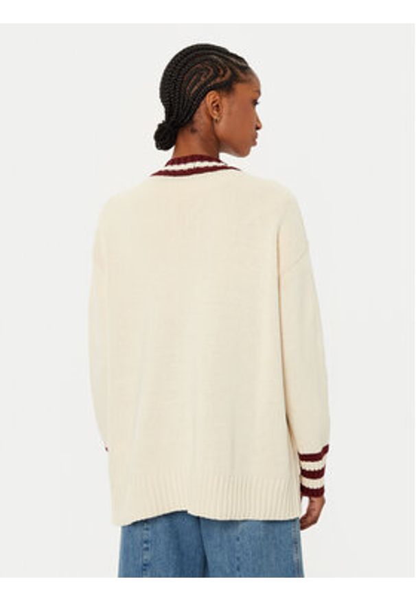 Weekend Max Mara Kardigan Vicolo 2515341061 Écru Regular Fit. Materiał: bawełna, syntetyk