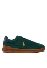 Polo Ralph Lauren Sneakersy 809940313002 Zielony. Kolor: zielony. Materiał: skóra, zamsz