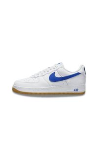 Buty do chodzenia męskie Nike Air Force 1 Low Retro. Zapięcie: sznurówki. Kolor: niebieski. Materiał: syntetyk, materiał. Szerokość cholewki: normalna. Model: Nike Air Force. Sport: turystyka piesza