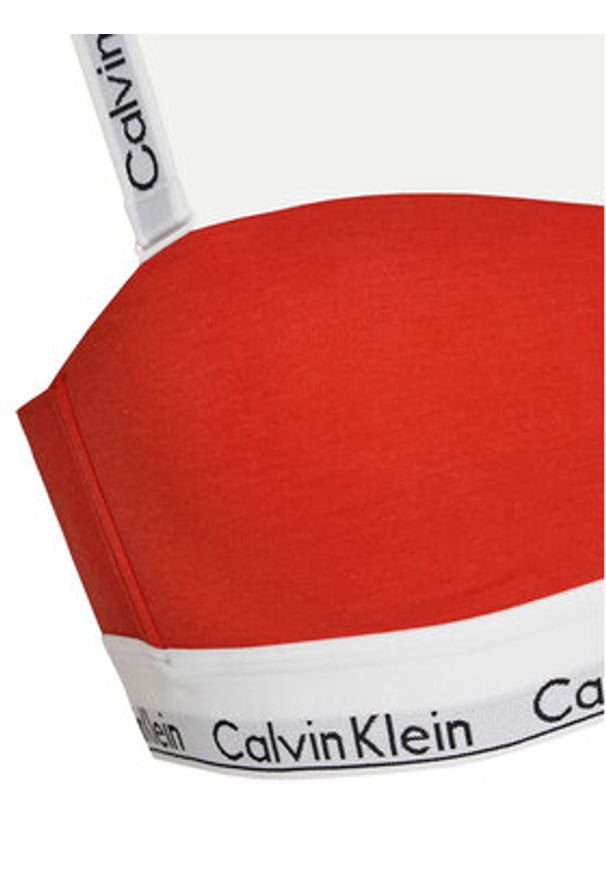 Calvin Klein Underwear Biustonosz top 000QF7628E Czerwony. Kolor: czerwony. Materiał: bawełna