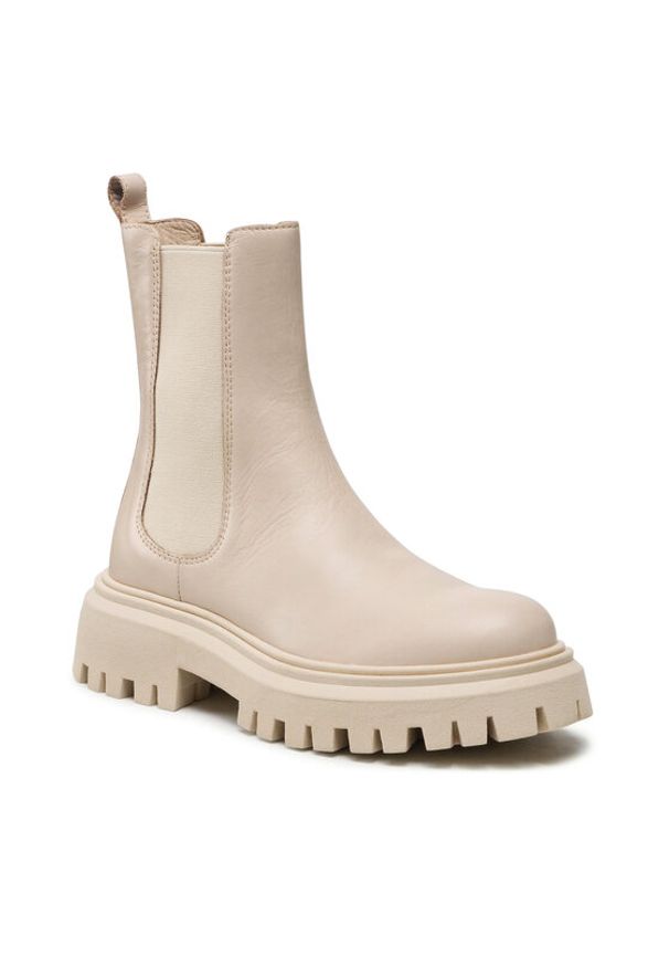 Badura Sztyblety RST-LONDRA-2 Beżowy. Kolor: beżowy. Materiał: skóra