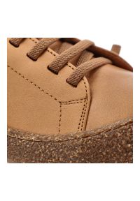 Półbuty damskie Ravini, ze skóry naturalnej licowej sznurowanie wygodna elastyczna podeszwa styl casual, brązowe, 1301. Okazja: na co dzień. Zapięcie: sznurówki. Kolor: brązowy. Materiał: skóra. Szerokość cholewki: normalna. Wzór: gładki. Styl: casual #2