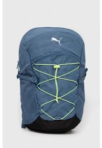 Puma plecak kolor niebieski duży gładki. Kolor: niebieski. Wzór: gładki #2