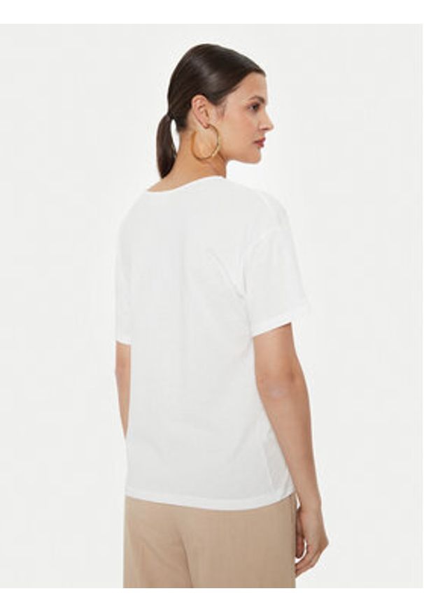 ViCOLO Bluzka UB0283 Biały Regular Fit. Kolor: biały. Materiał: bawełna