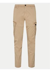 s.Oliver Spodnie materiałowe 2149552 Beżowy Regular Fit. Kolor: beżowy. Materiał: bawełna