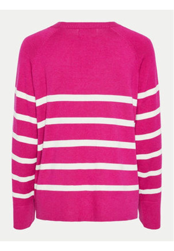Pieces Sweter Sia 17146322 Różowy Regular Fit. Kolor: różowy. Materiał: syntetyk