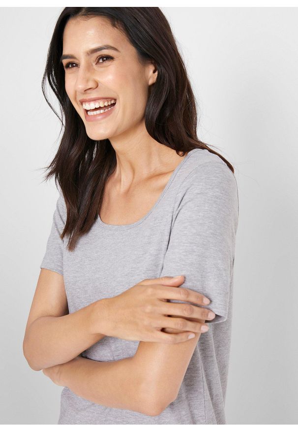 bonprix - Długi shirt (2 szt.). Kolor: czarny. Długość: długie