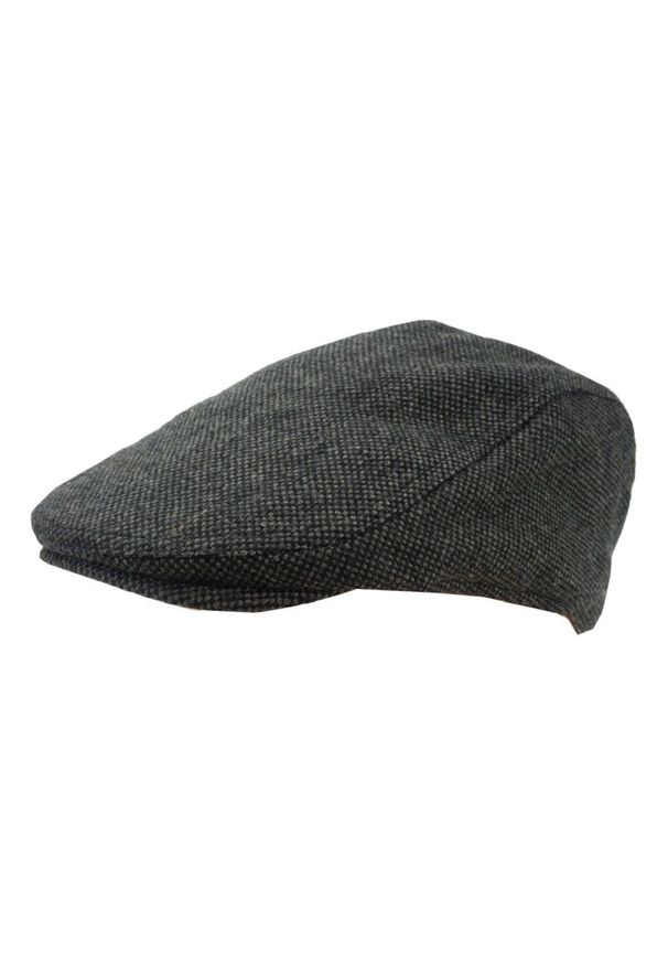 Pako Jeans - Brązowy Męski Kaszkiet, Jesienno-Zimowy, Ocieplany z Podszewką. Kolor: beżowy, brązowy, wielokolorowy. Materiał: poliester, wełna. Wzór: kropki. Sezon: jesień, zima