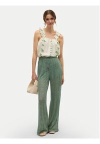 Vero Moda Spodnie materiałowe Maya 10325044 Zielony Wide Leg. Kolor: zielony. Materiał: syntetyk #5