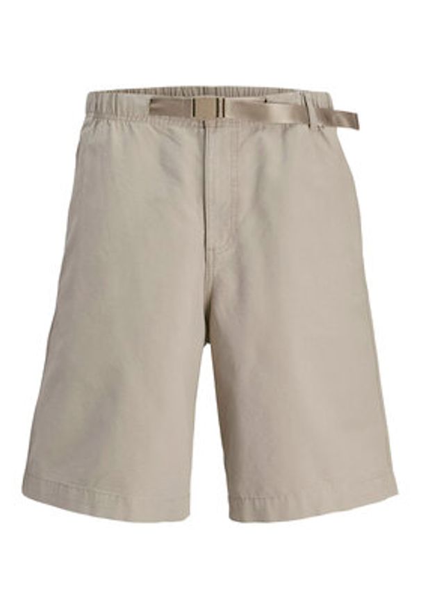 Jack & Jones - Jack&Jones Szorty materiałowe Towen 12273685 Beżowy Baggy Fit. Kolor: beżowy. Materiał: bawełna