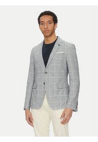 JOOP! Marynarka 17 JB-84Hogiz 30046564 Niebieski Slim Fit. Kolor: niebieski. Materiał: bawełna