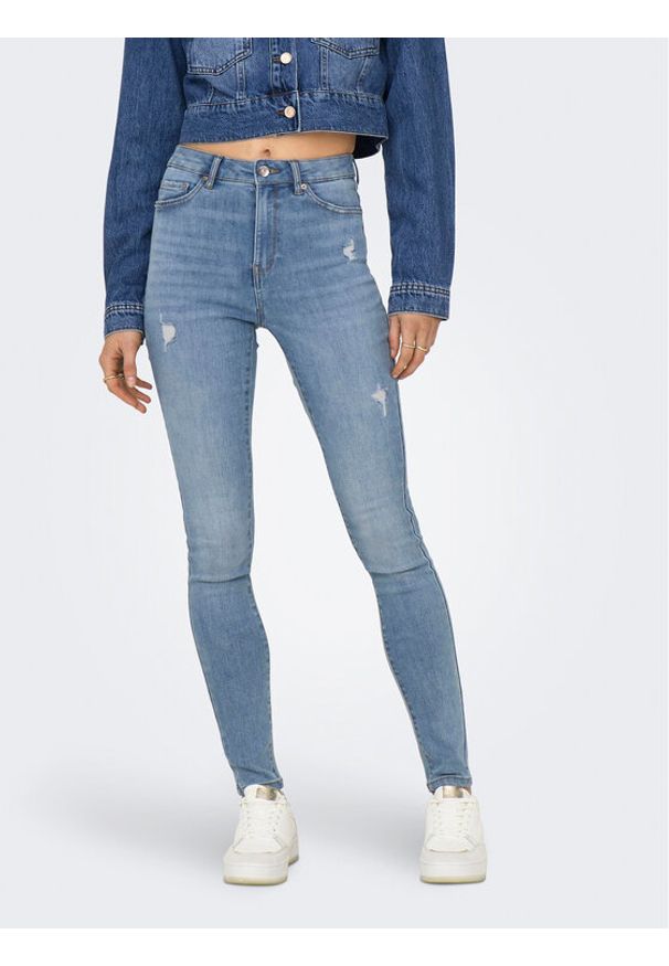 only - ONLY Jeansy Rose 15317250 Niebieski Skinny Fit. Kolor: niebieski