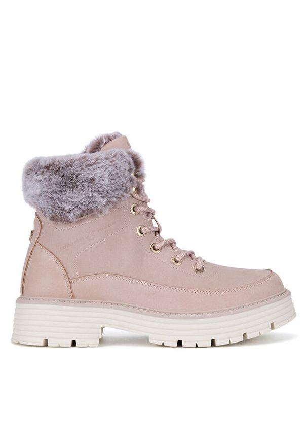 Beverly Hills Polo Club Trzewiki V12-703 Różowy. Kolor: różowy. Materiał: materiał