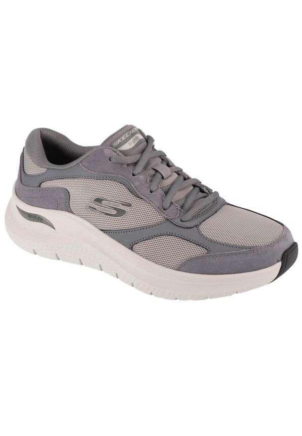 skechers - Buty sportowe Sneakersy męskie, Arch Fit 2.0 - The Keep. Kolor: szary. Sport: turystyka piesza