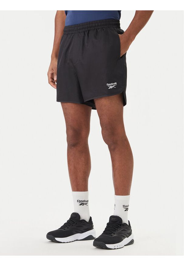 Reebok Szorty kąpielowe Best RK25557CCM Czarny Regular Fit. Kolor: czarny. Materiał: syntetyk