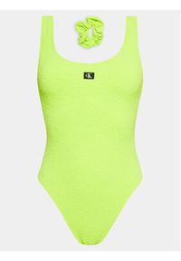 Calvin Klein Swimwear Strój kąpielowy KW0KW02401 Zielony. Kolor: zielony. Materiał: syntetyk #3