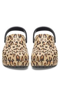Crocs Klapki BAYA PLATFORM CLOG 208712-0C4 Beżowy. Kolor: beżowy. Obcas: na platformie #5
