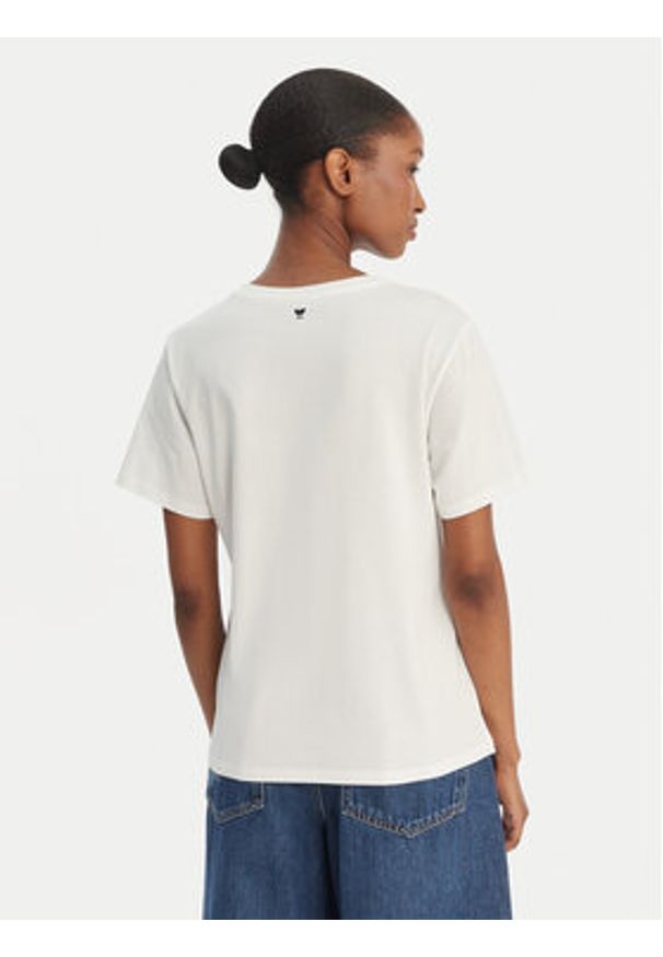 Weekend Max Mara T-Shirt Pantera 2615971032 Biały Regular Fit. Kolor: biały. Materiał: bawełna. Wzór: motyw zwierzęcy