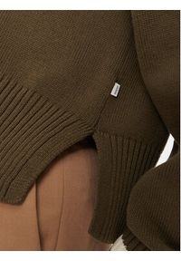 Guess Jeans Kardigan W4BR81 Z3HM1 Khaki Regular Fit. Kolor: brązowy. Materiał: bawełna