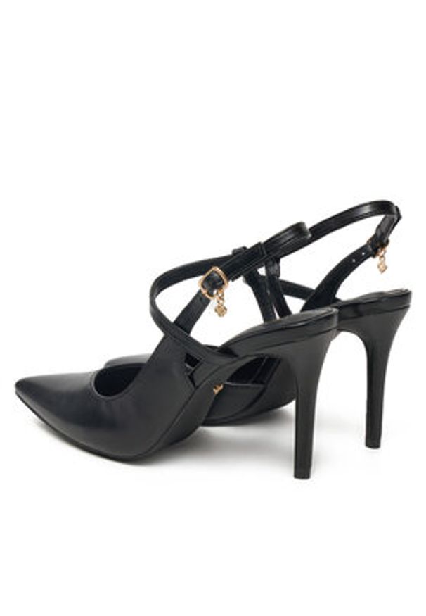 DeeZee Sandały DF-82780-11 Czarny. Kolor: czarny. Materiał: skóra