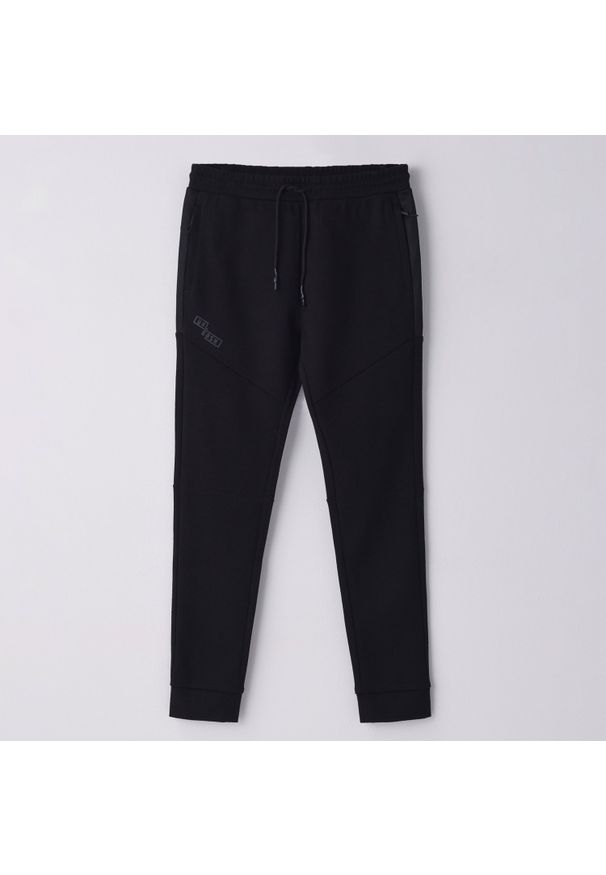 Cropp - Dresowe spodnie jogger - Czarny. Kolor: czarny. Materiał: dresówka