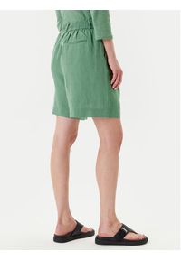 United Colors of Benetton - United Colors Of Benetton Bermudy 4AGHD901V Zielony Relaxed Fit. Kolor: zielony. Materiał: len