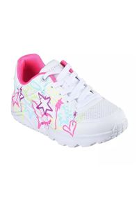 skechers - Tenisówki Skechers Model Uno Lite - My Drip Kolor Biały. Kolor: biały. Materiał: syntetyk, tkanina. Model: Skechers Sport. Sport: turystyka piesza