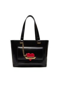 Love Moschino - LOVE MOSCHINO Torebka JC4141PP1LLM1000 Czarny. Kolor: czarny. Materiał: skórzane #1