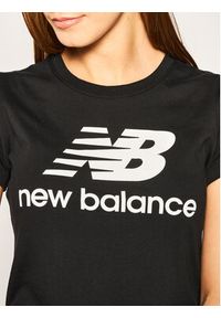 New Balance T-Shirt Essentials Stacked Logo Tee WT91546 Czarny Athletic Fit. Kolor: czarny. Materiał: bawełna #5