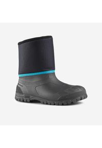 quechua - Buty turystyczne śniegowce dla dzieci Quechua SH100 Warm wodoodporne. Kolor: niebieski. Materiał: materiał. Szerokość cholewki: normalna. Sezon: zima