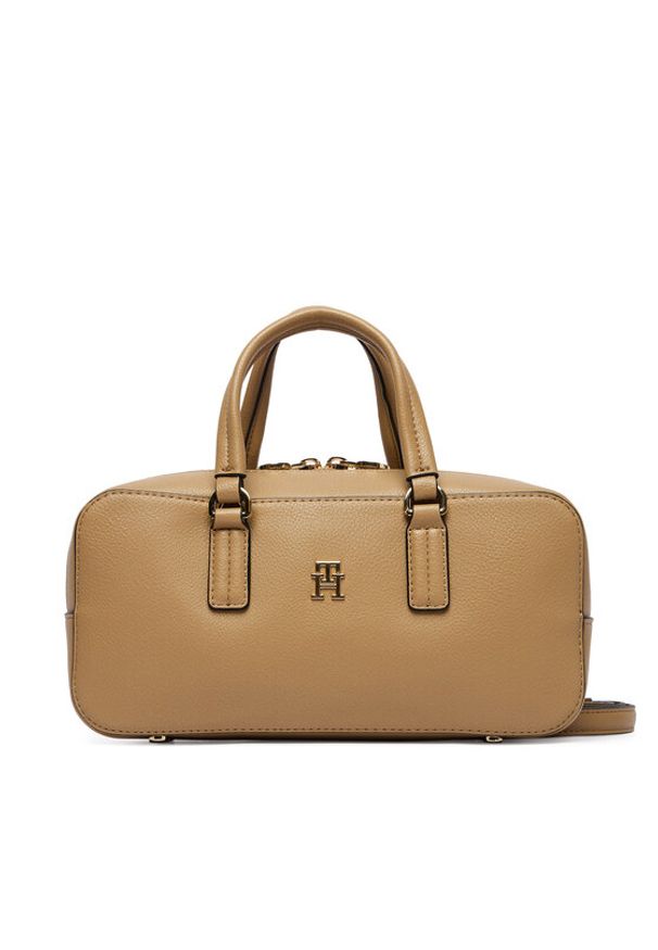 TOMMY HILFIGER - Tommy Hilfiger Torebka Th Daily Crossover AW0AW18378 Brązowy. Kolor: brązowy. Materiał: skórzane