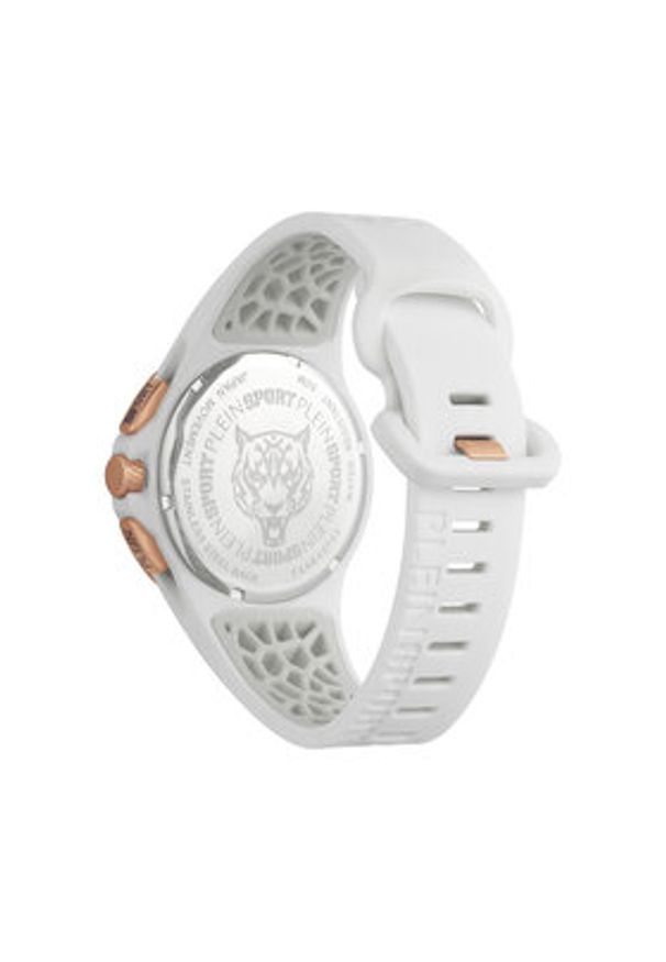 Plein Sport Zegarek Thunderstorm Chrono PSABA0723 Srebrny. Kolor: srebrny. Materiał: syntetyk. Styl: sportowy