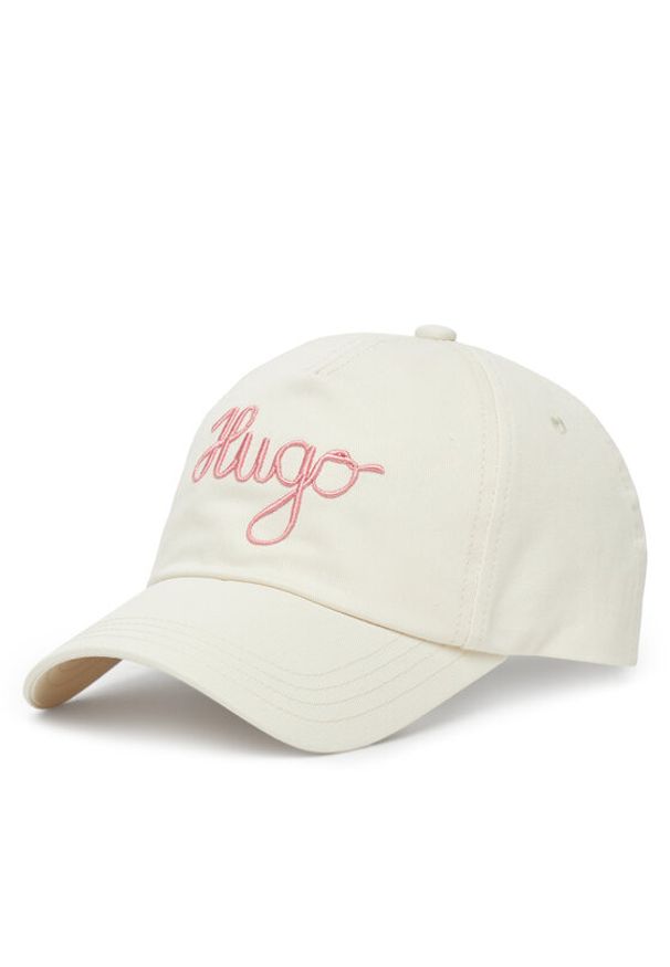 Hugo - HUGO Czapka z daszkiem Cara-PE 50546591 Écru. Materiał: bawełna, materiał
