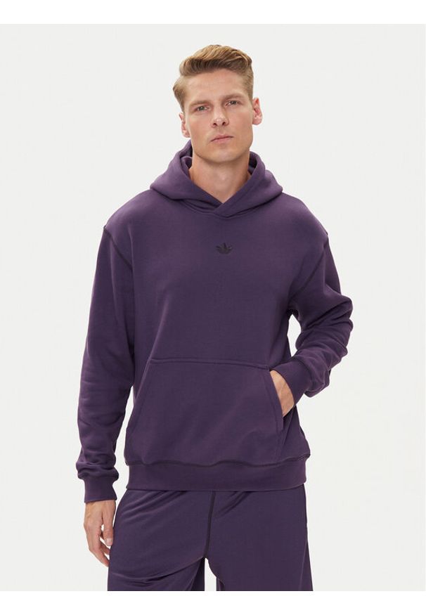 Adidas - adidas Bluza Distressed Graphic JY2729 Fioletowy Loose Fit. Kolor: fioletowy. Materiał: bawełna