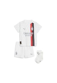 Puma - Niemowlęcy zestaw wyjazdowy AC Milan 23/24 PUMA White Feather Gray. Kolor: wielokolorowy, szary, biały