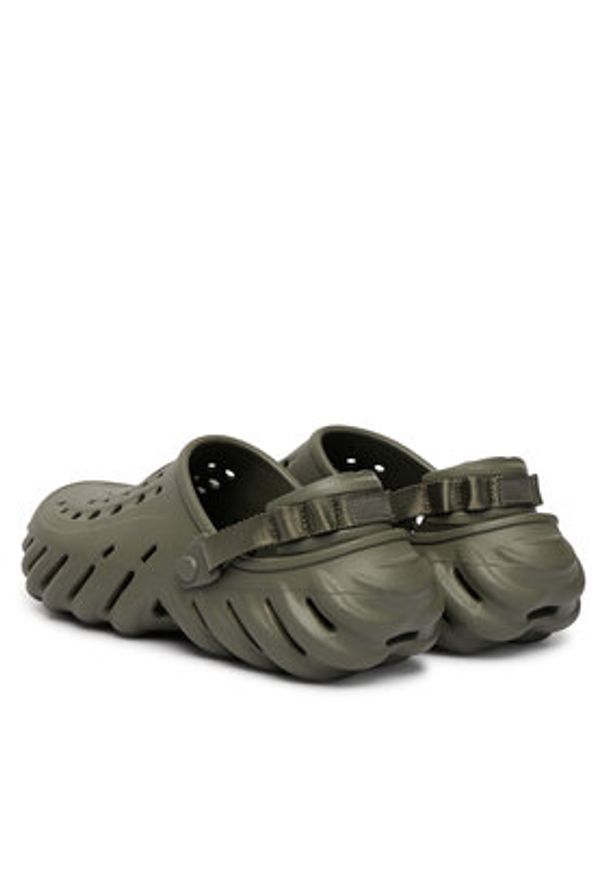 Crocs Klapki Echo Clog 207937 Zielony. Kolor: zielony