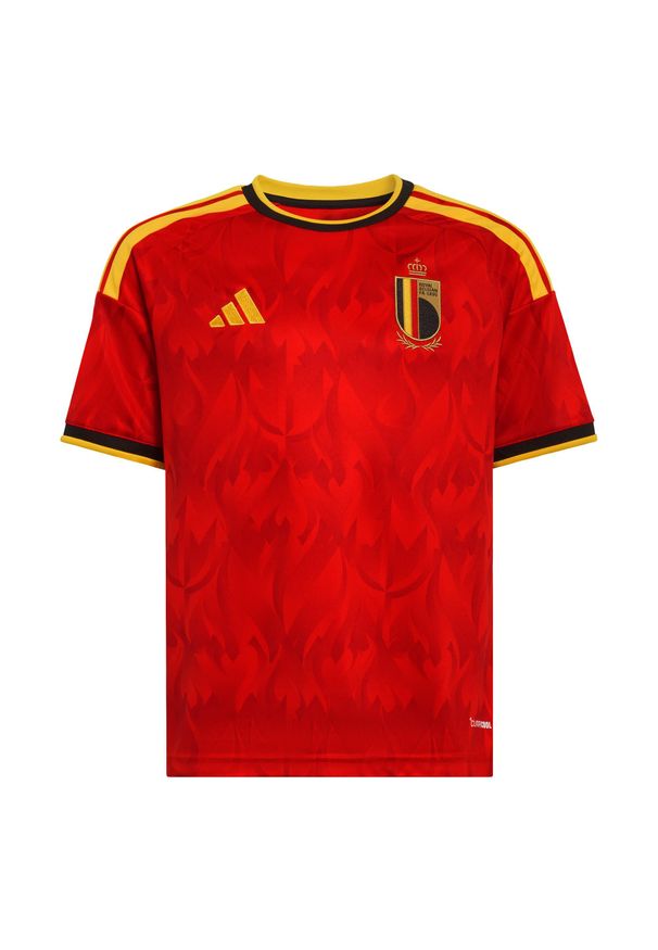 Adidas - Koszulka Belgium 26 Home Kids. Kolor: wielokolorowy, żółty, czerwony. Technologia: ClimaCool (Adidas). Sport: piłka nożna