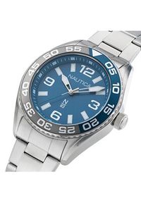 Nautica Zegarek NAPFWS307 Srebrny. Kolor: srebrny #4