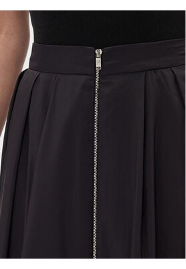 DKNY Spódnica trapezowa P5AN7A13 Czarny Loose Fit. Kolor: czarny. Materiał: syntetyk