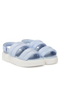 Tommy Jeans Sandały Tjw Flatform Sandal EN0EN02802 Błękitny. Kolor: niebieski. Materiał: materiał #2