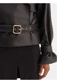 Hugo - HUGO Kurtka skórzana Lanitte 50560068 Czarny Relaxed Fit. Kolor: czarny. Materiał: skóra #3