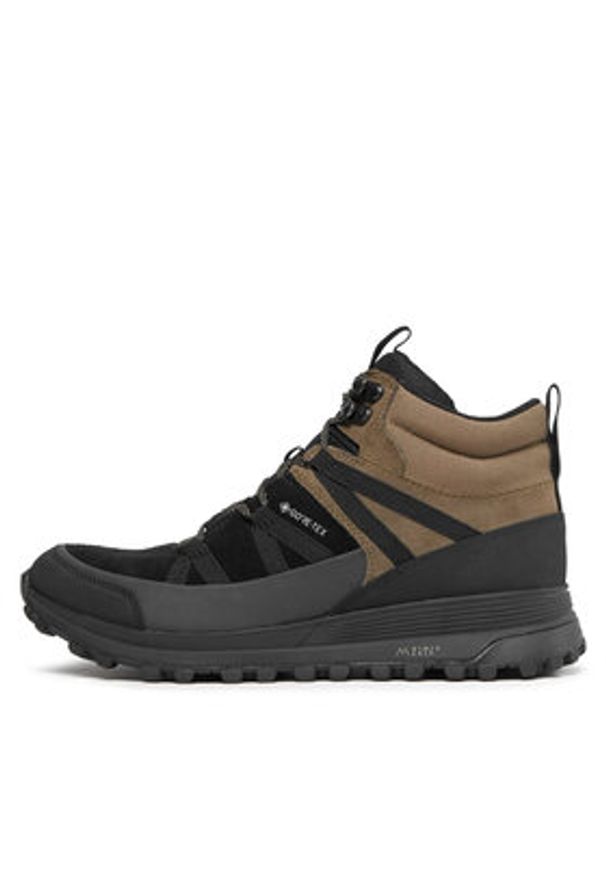 Clarks Trapery ATL Trek Rise GTX GORE-TEX 261726917 Czarny. Kolor: czarny. Materiał: zamsz, skóra