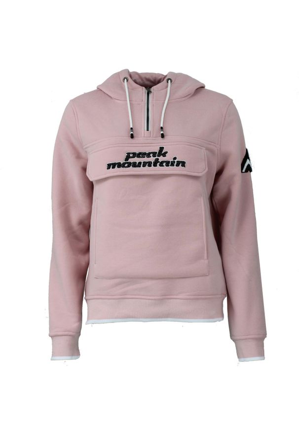 PEAK MOUNTAIN - Damska bluza polarowa Peak Mountain Aflow. Kolor: różowy. Materiał: polar. Sezon: zima. Sport: narciarstwo